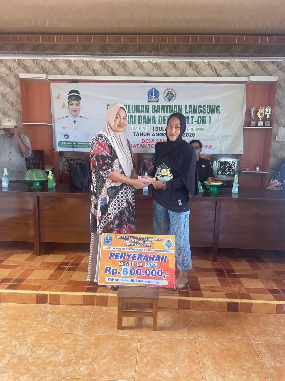 Penyaluran Bantuan langsung Tunai Dana Desa ( BLT DD ) Tahap IV,V Tahun 2026